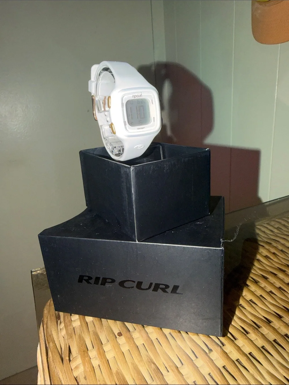 Rip Curl White Digital Silicone Sport Watch